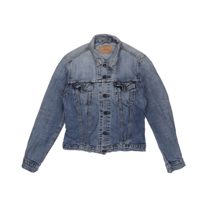Levi's 70589 Vintage Light Blue Denim Trucker Jacket Size L Cotton