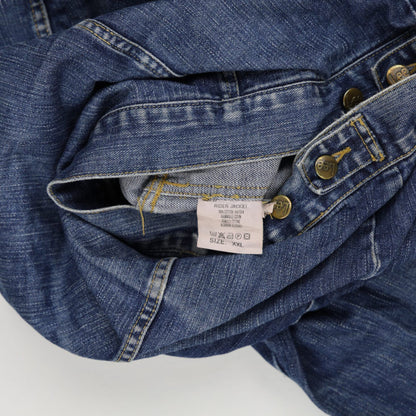 Lee Vintage Denim Jacket Blue XXL 100 Percent Cotton Unisex