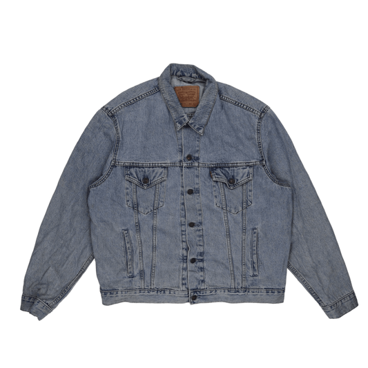 Levi's Vintage XXL 70503 Light Blue Denim Trucker Jacket Cotton