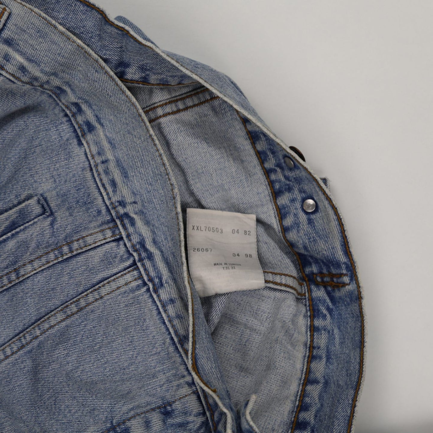 Levi's Vintage XXL 70503 Light Blue Denim Trucker Jacket Cotton