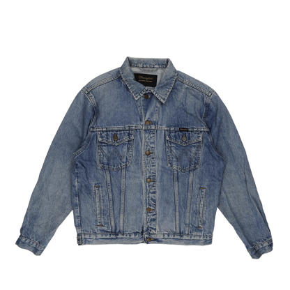 Wrangler Authentic Western Denim Jacket Blue Large 100% Cotton Vintage