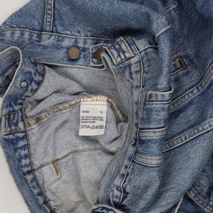 Wrangler Authentic Western Denim Jacket Blue Large 100% Cotton Vintage
