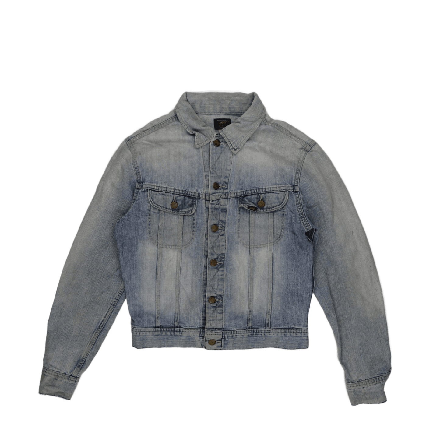 Lee Vintage Blue Denim Trucker Jacket Medium Cotton Size M