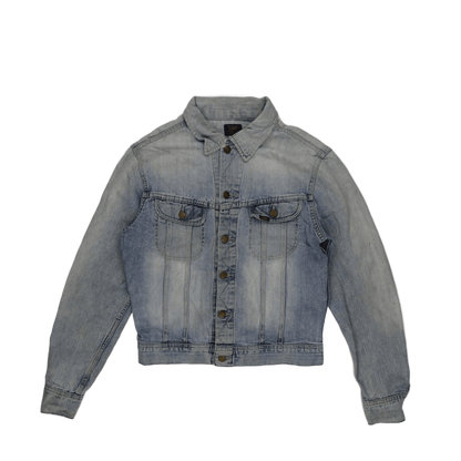Lee Vintage Blue Denim Trucker Jacket Medium Cotton Size M