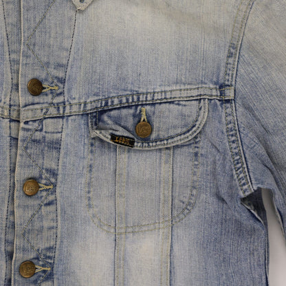 Lee Vintage Blue Denim Trucker Jacket Medium Cotton Size M