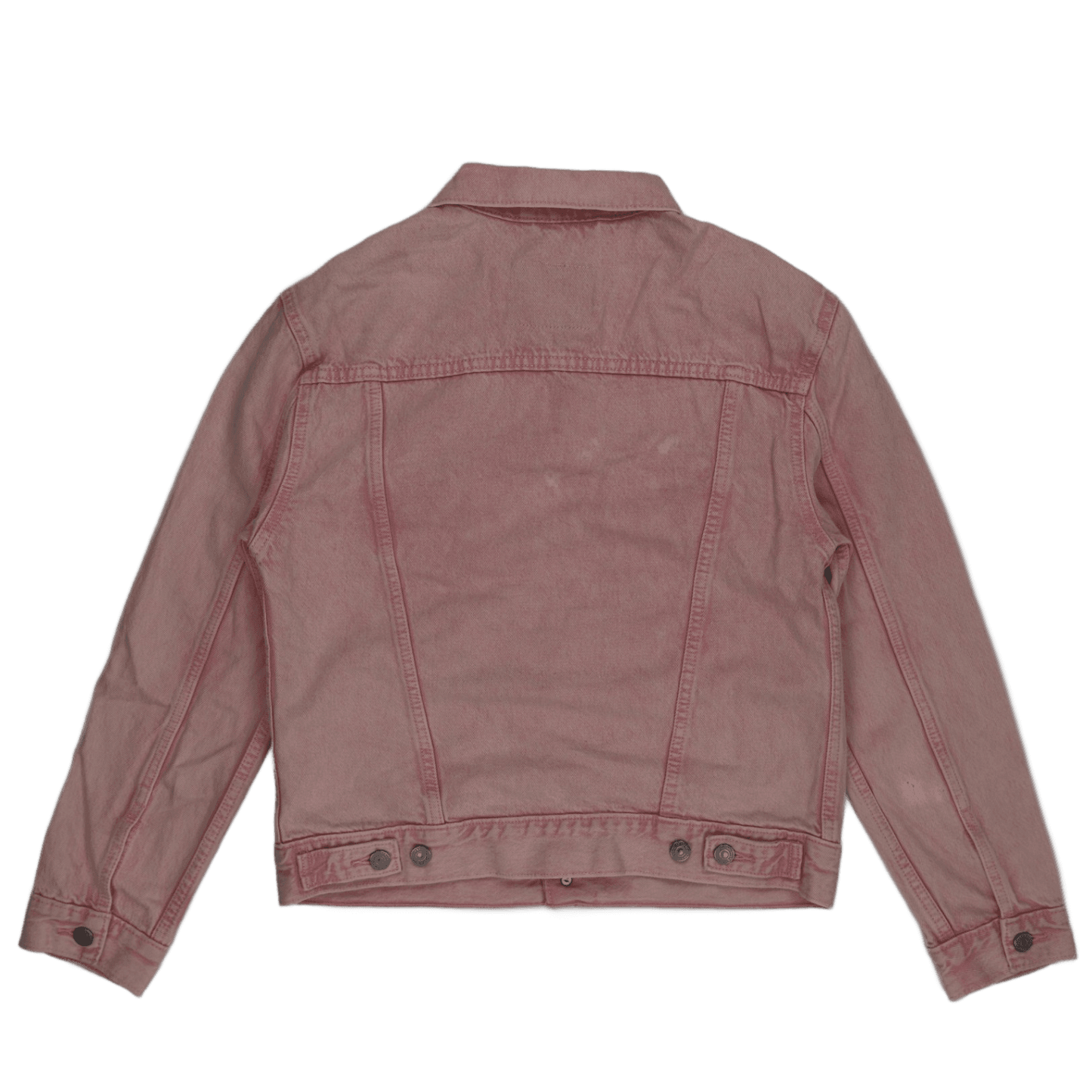 Levi's Pink Denim Jacket Women's Small Cotton Collared Trucker Style