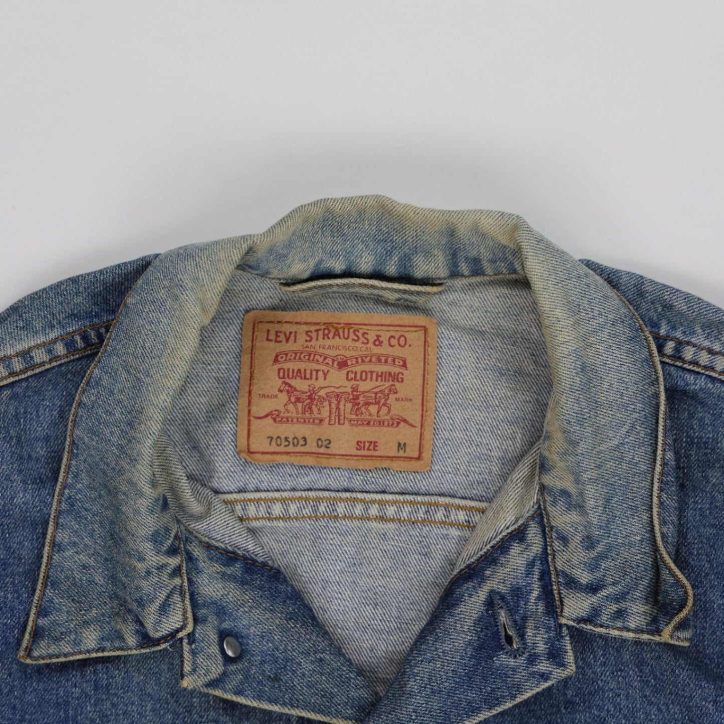 Levi's Vintage Denim Trucker Jacket Blue Medium Cotton