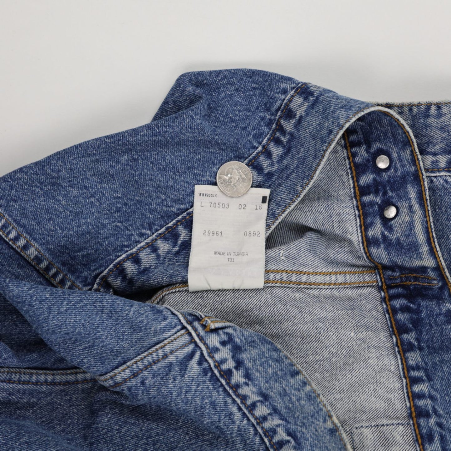 Levi's Vintage 70503-02 Denim Trucker Jacket Blue Large Cotton Unisex
