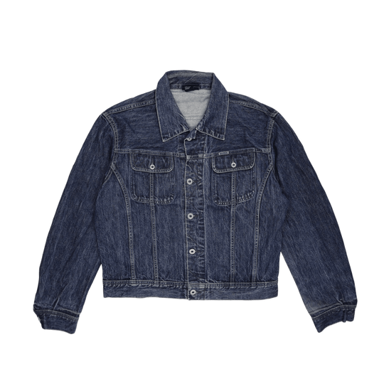 Diesel Vintage Blue Denim Jacket XL 100 Percent Cotton Collared