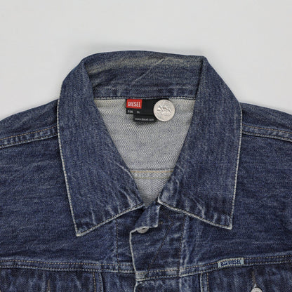 Diesel Vintage Blue Denim Jacket XL 100 Percent Cotton Collared