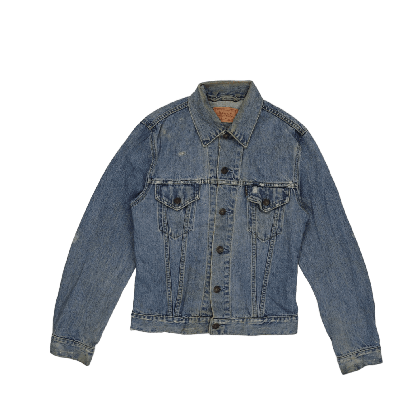 Levi's Vintage 70506 Trucker Jacket Distressed Blue Medium Cotton Denim