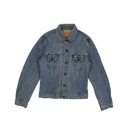 Levi's Vintage 70506 Trucker Jacket Distressed Blue Medium Cotton Denim