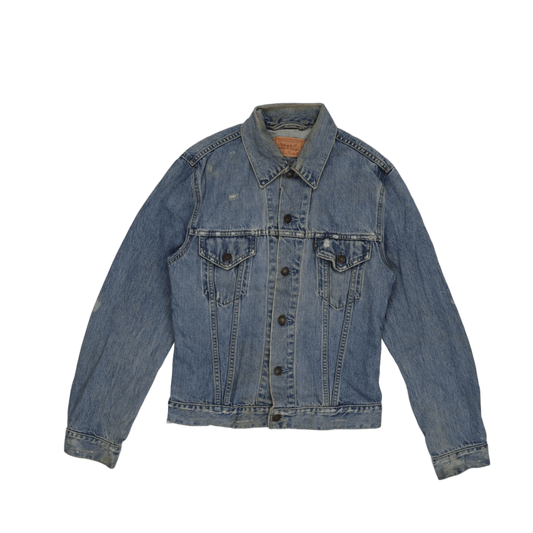 Levi's Vintage 70506 Trucker Jacket Distressed Blue Medium Cotton Denim