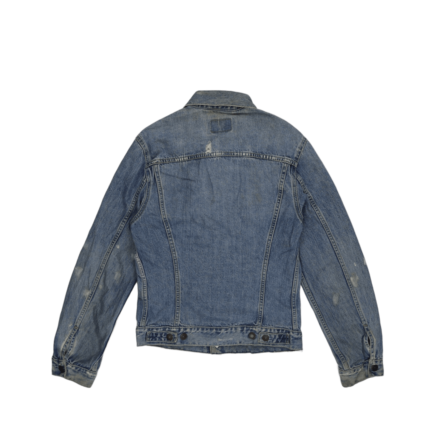 Levi's Vintage 70506 Trucker Jacket Distressed Blue Medium Cotton Denim