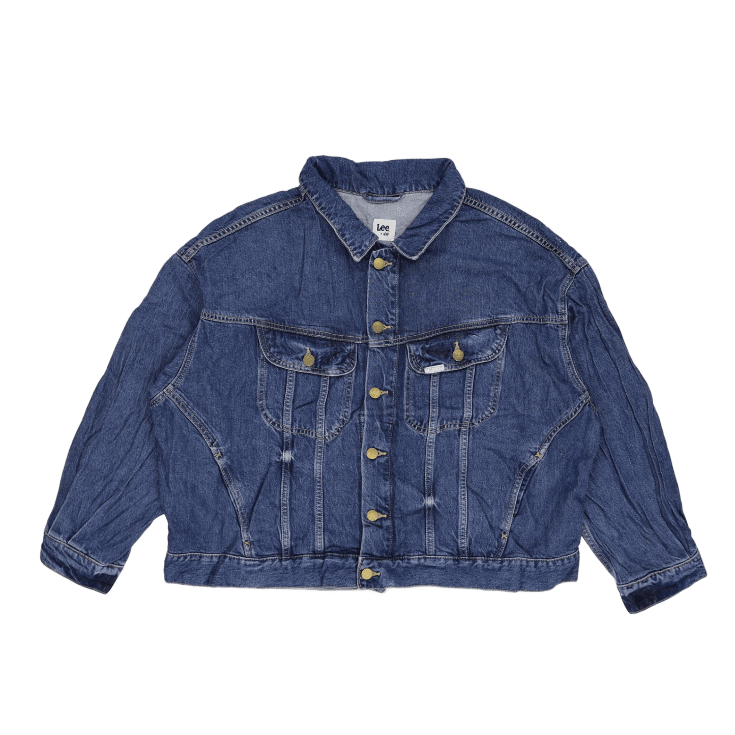 Lee x H&M Vintage Blue Oversized Jacket Large 100% Cotton