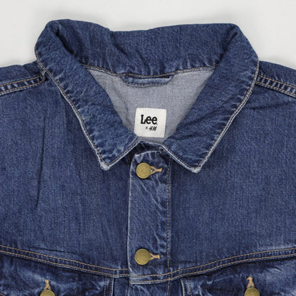 Lee x H&M Vintage Blue Oversized Jacket Large 100% Cotton