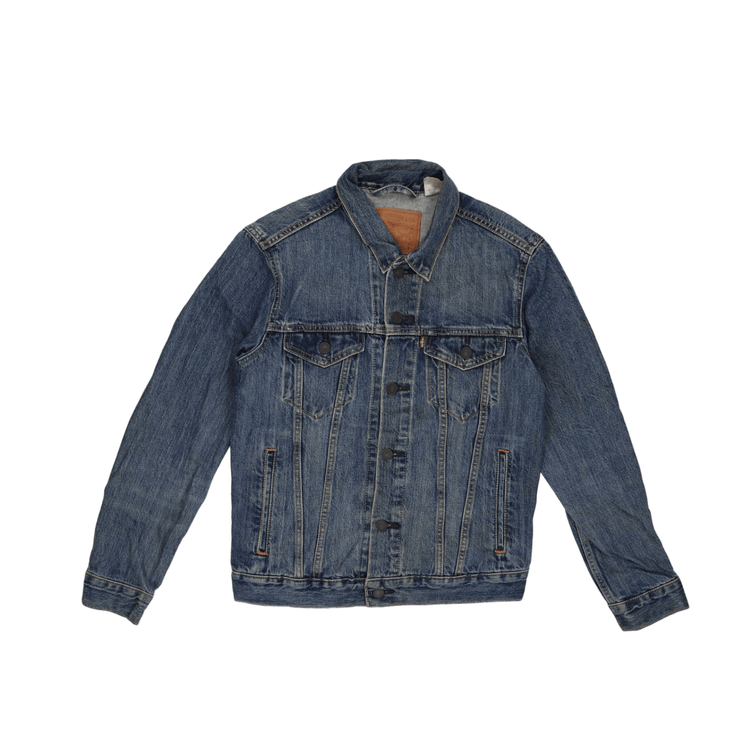 Levi's Strauss & Co Men's Denim Trucker Jacket Blue Small Cotton