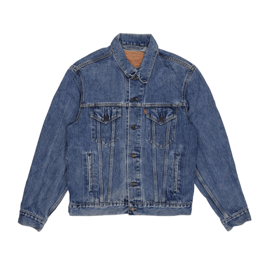 Levi's Vintage Blue Denim Trucker Jacket Size M 100% Cotton