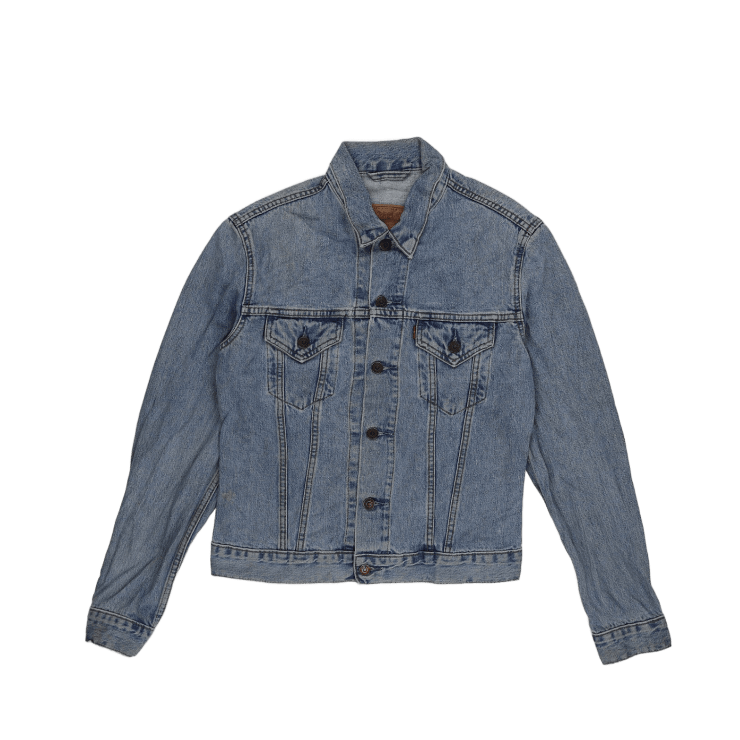 Levi's Vintage Blue Cotton Denim Trucker Jacket Women Size L