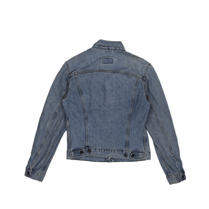 Levi's Vintage Blue Cotton Denim Trucker Jacket Women Size L