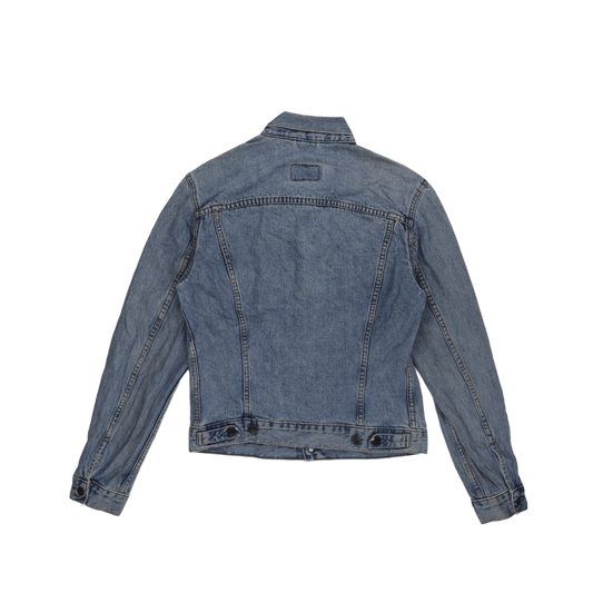 Levi's Vintage Blue Cotton Denim Trucker Jacket Women Size L