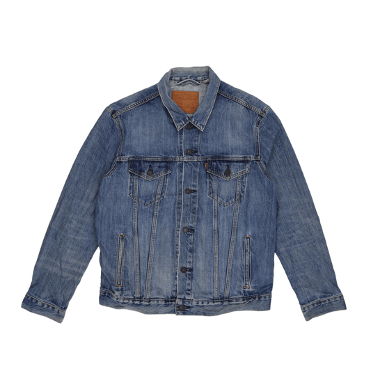 Levi's Vintage Blue Denim Trucker Jacket Size Large Cotton