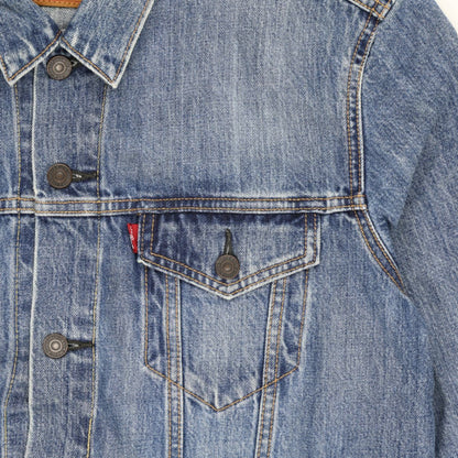 Levi's Vintage Blue Denim Trucker Jacket Size Large Cotton