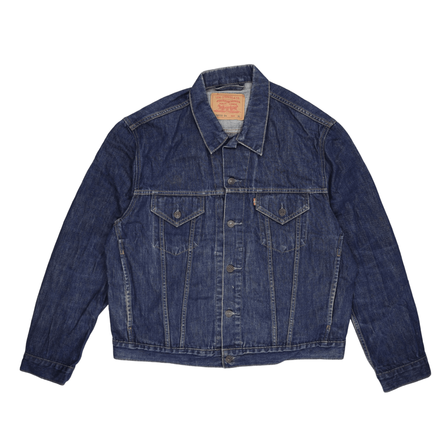 Levi's 70550 XL Vintage Denim Trucker Jacket Blue Cotton Denim