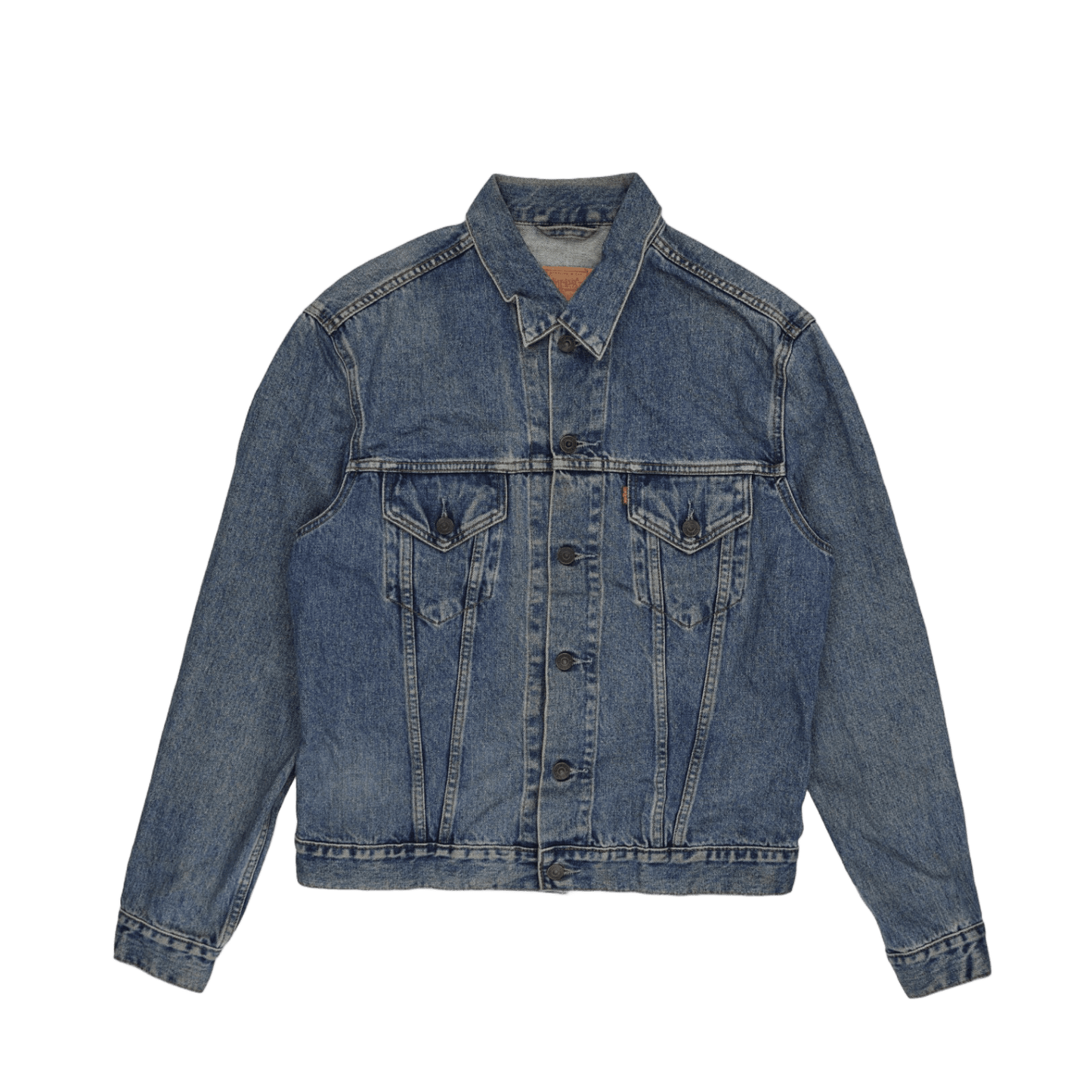 Levi's Vintage 70500 Blue Denim Trucker Jacket XL Cotton Mens