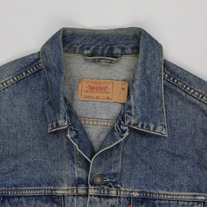 Levi's Vintage 70500 Blue Denim Trucker Jacket XL Cotton Mens