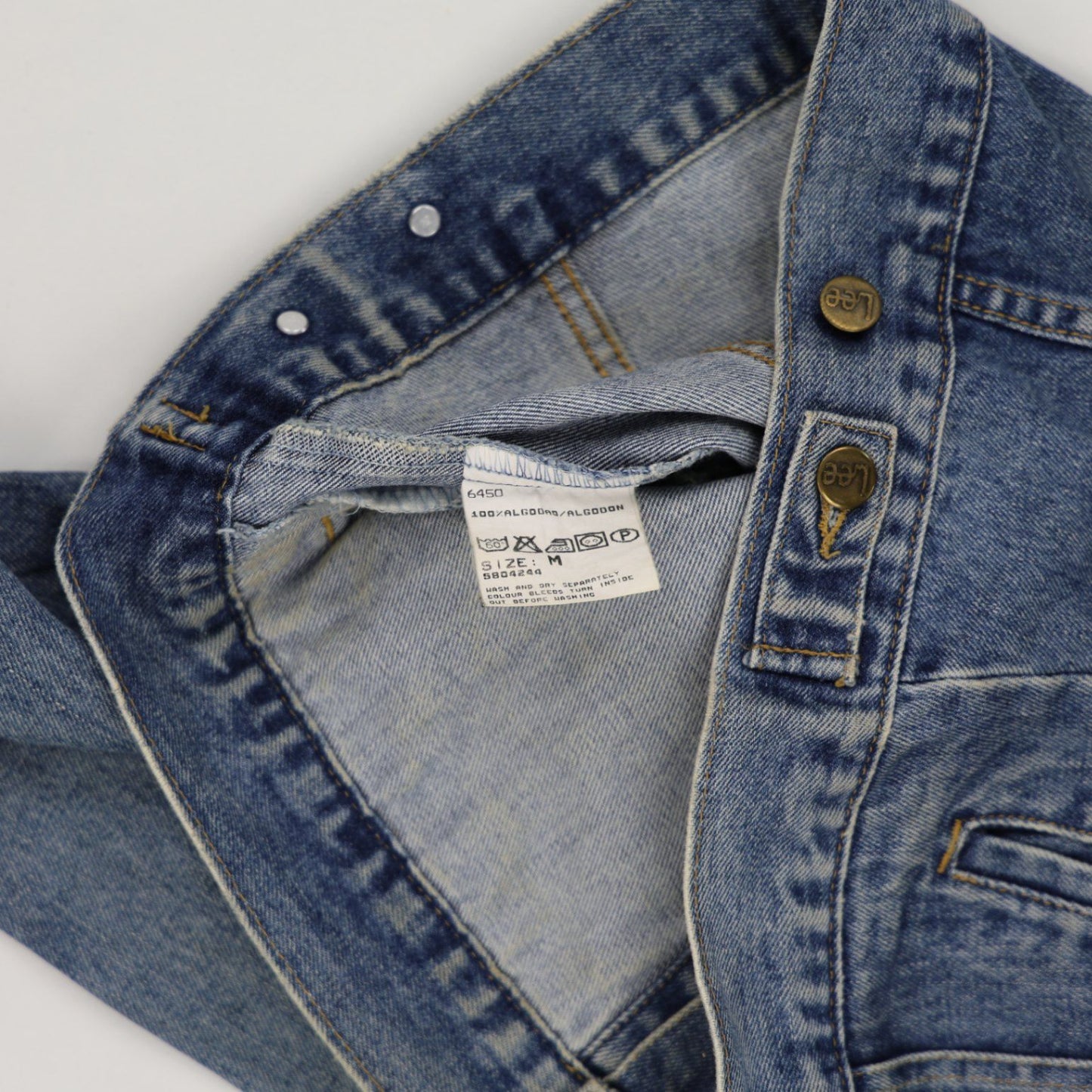 Lee Vintage Denim Jacket Blue Medium 100 Percent Cotton Unisex