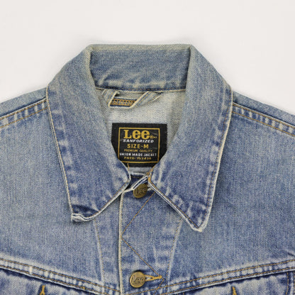 Lee Vintage Denim Jacket Blue Medium 100 Percent Cotton Unisex