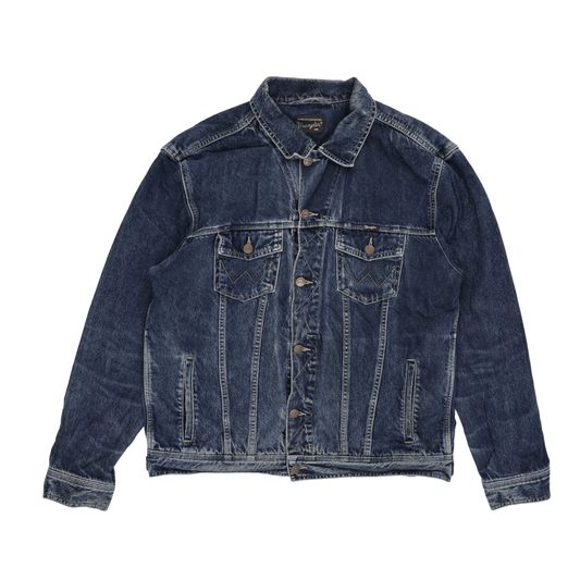 Wrangler Vintage Blue Jean Jacket XXL 100% Cotton Collared Men's Clothing