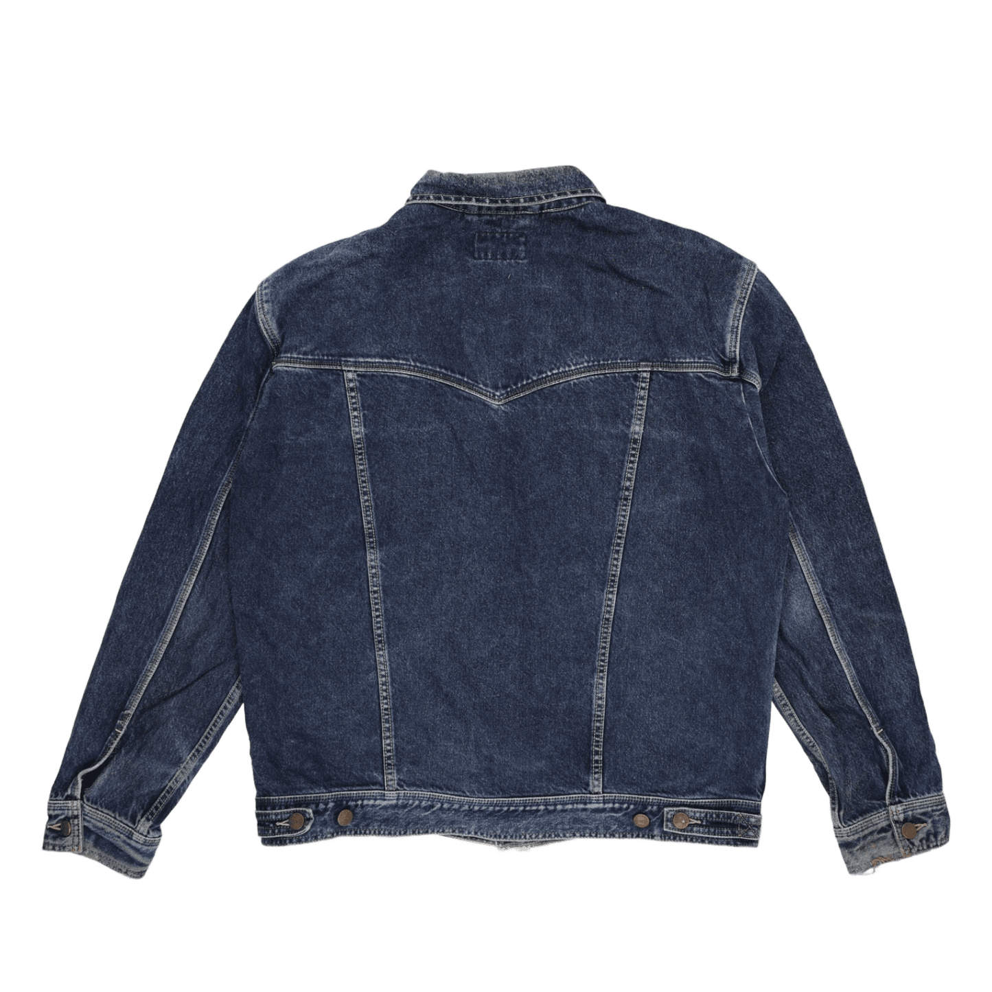 Wrangler Vintage Blue Jean Jacket XXL 100% Cotton Collared Men's Clothing