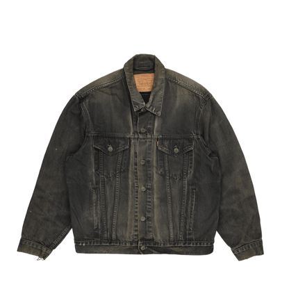 Levi's Vintage 70503 Black Denim Trucker Jacket Men's Large Cotton
