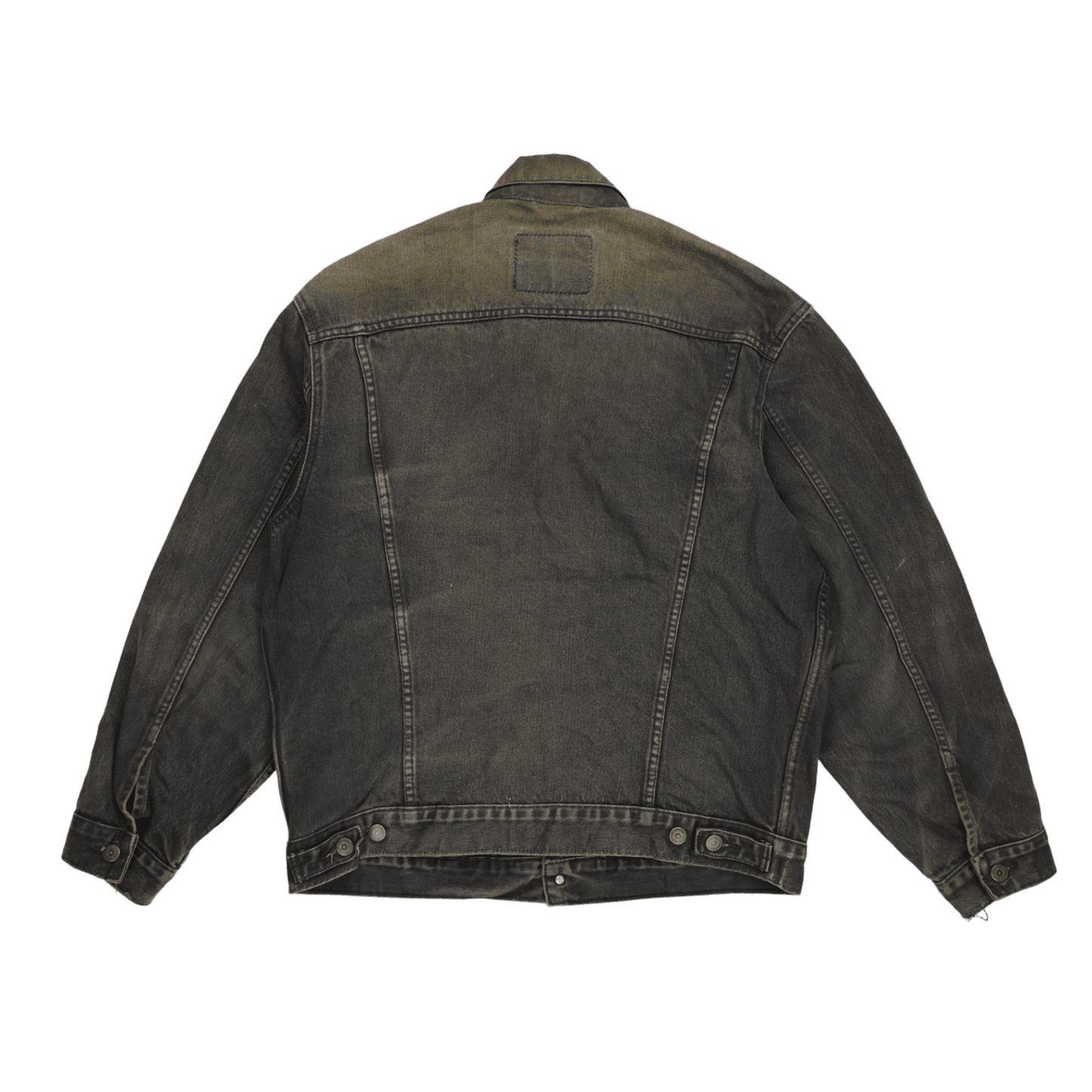 Levi's Vintage 70503 Black Denim Trucker Jacket Men's Large Cotton