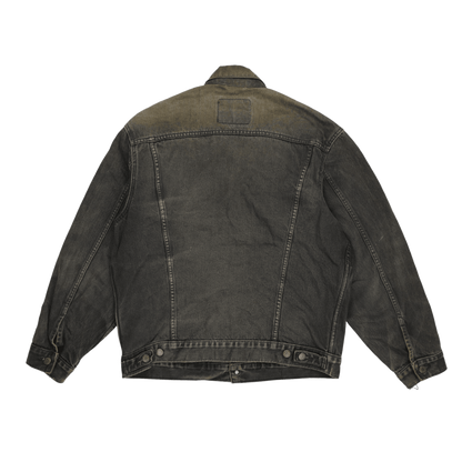 Levi's Vintage 70503 Black Denim Trucker Jacket Men's Large Cotton