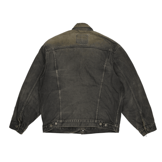 Levi's Vintage 70503 Black Denim Trucker Jacket Men's Large Cotton