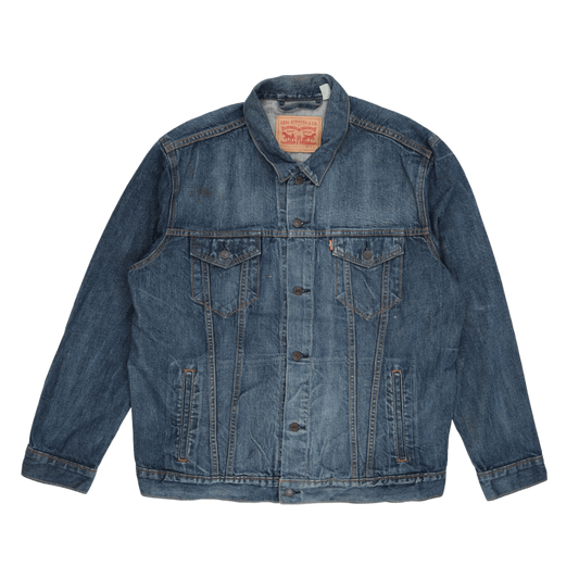 Levi's Vintage Denim Trucker Jacket Blue XXL 100% Cotton