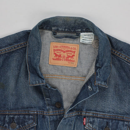 Levi's Vintage Denim Trucker Jacket Blue XXL 100% Cotton