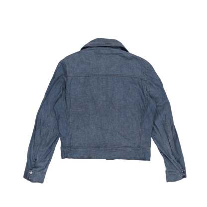 Vintage Wrangler 1970s Zip-Up Jacket Blue Medium Cotton Denim
