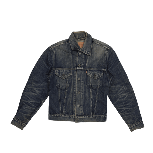 Levi's Vintage 70500 Denim Trucker Jacket Faded Blue Small Cotton Denim