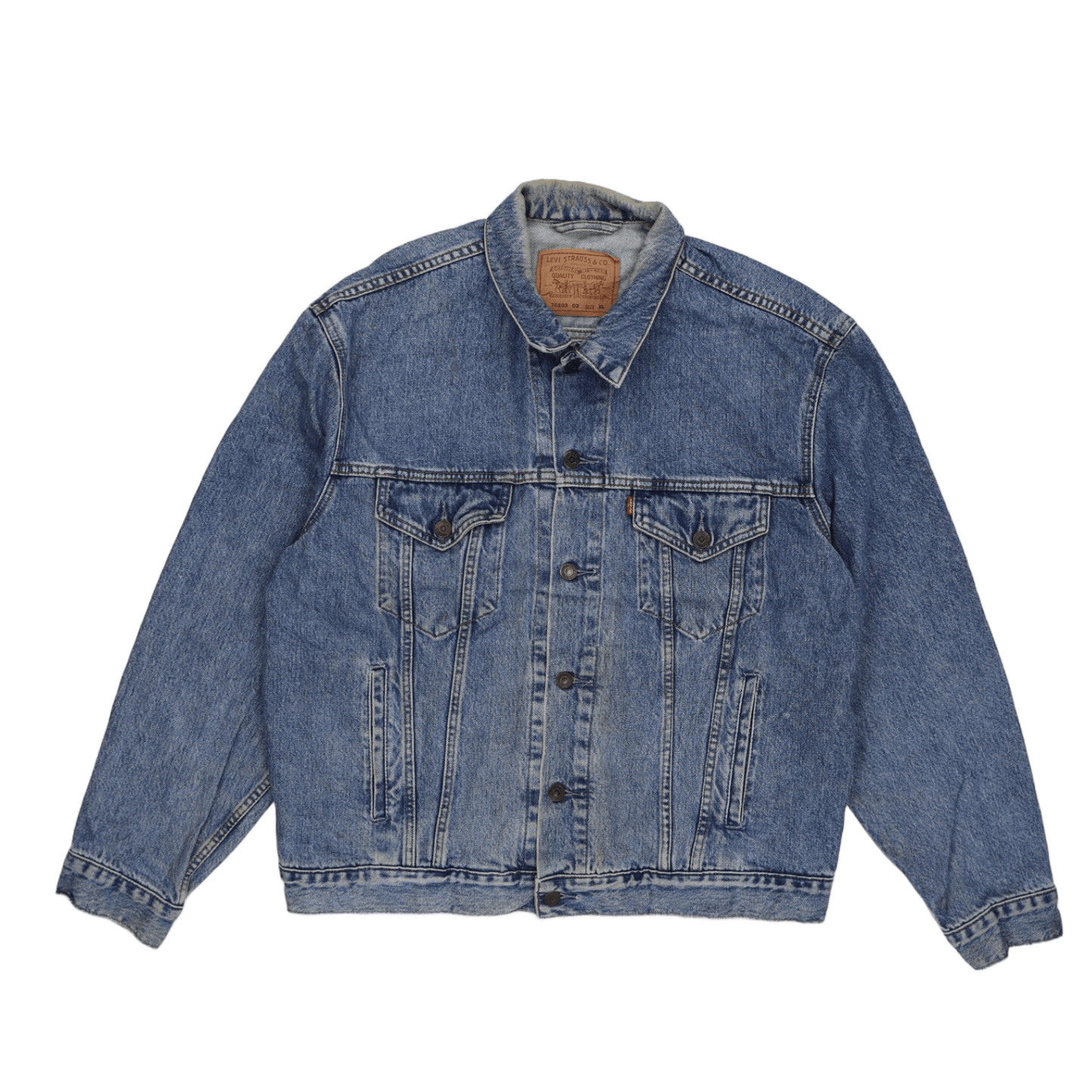 Levi's Vintage Denim Trucker Jacket Blue XL Cotton