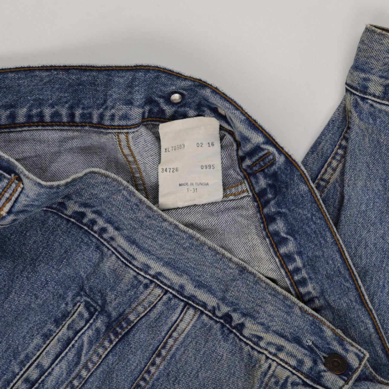 Levi's Vintage Denim Trucker Jacket Blue XL Cotton