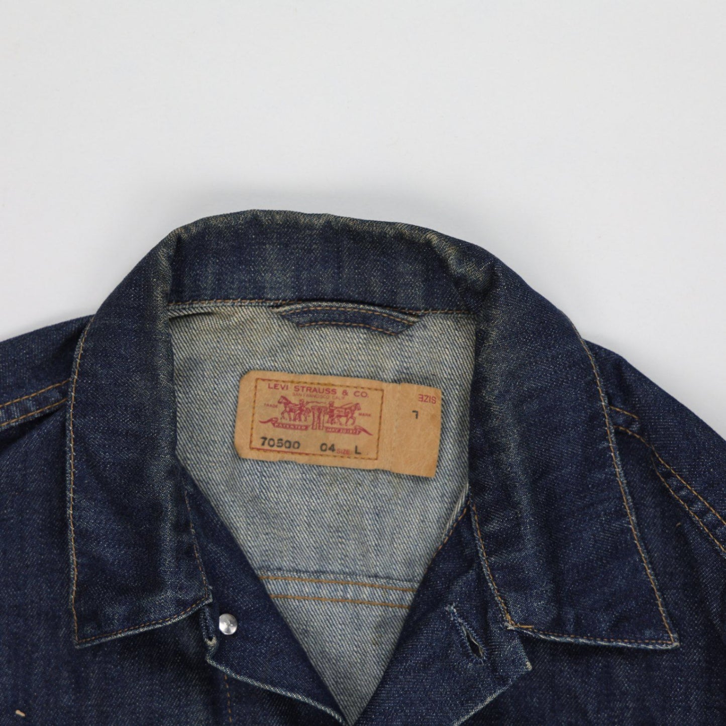 Levi's 70500-04 Vintage Denim Trucker Jacket Blue Large Cotton