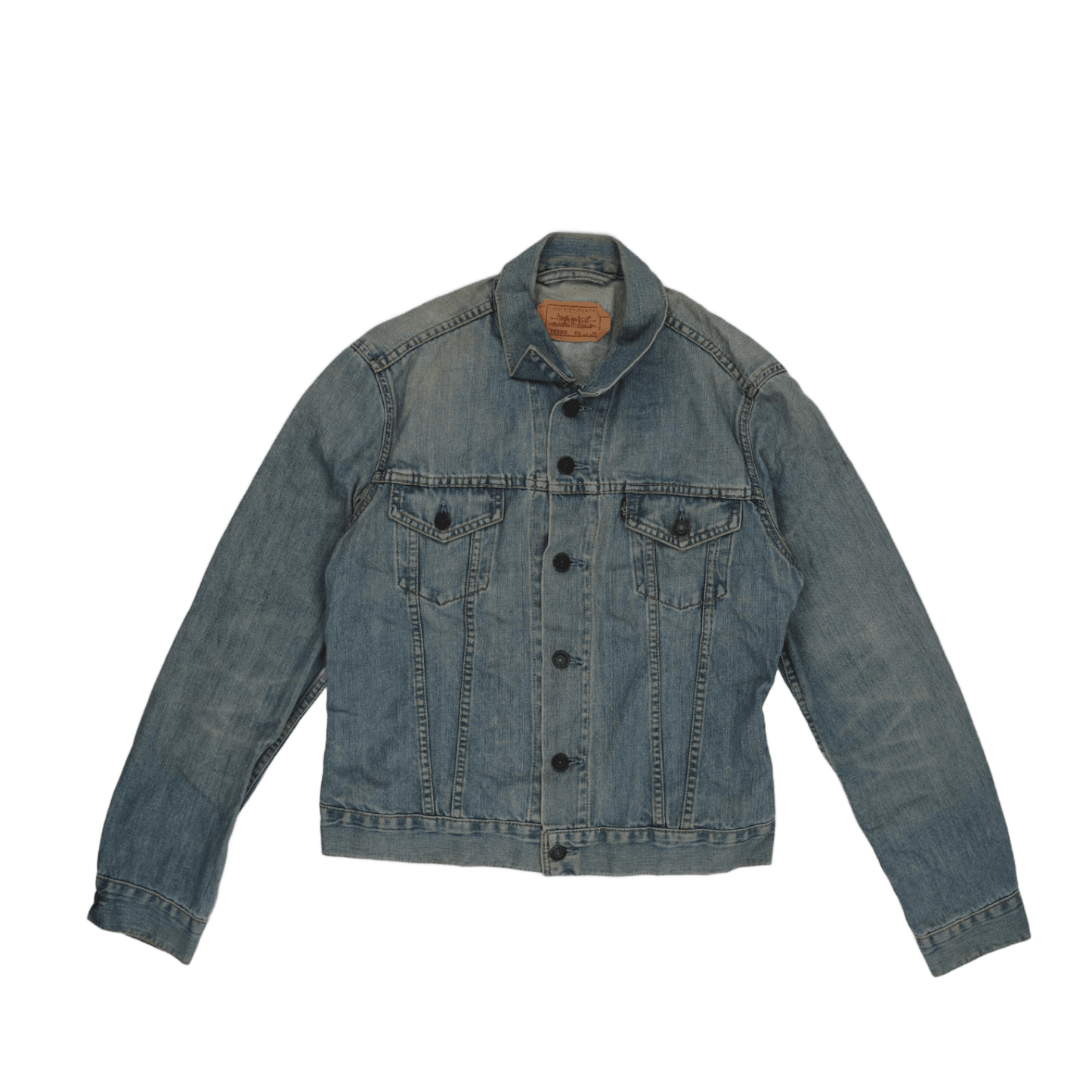 Levi's 70590 Vintage Light Blue Denim Trucker Jacket Men Size M 100 Percent Cotton