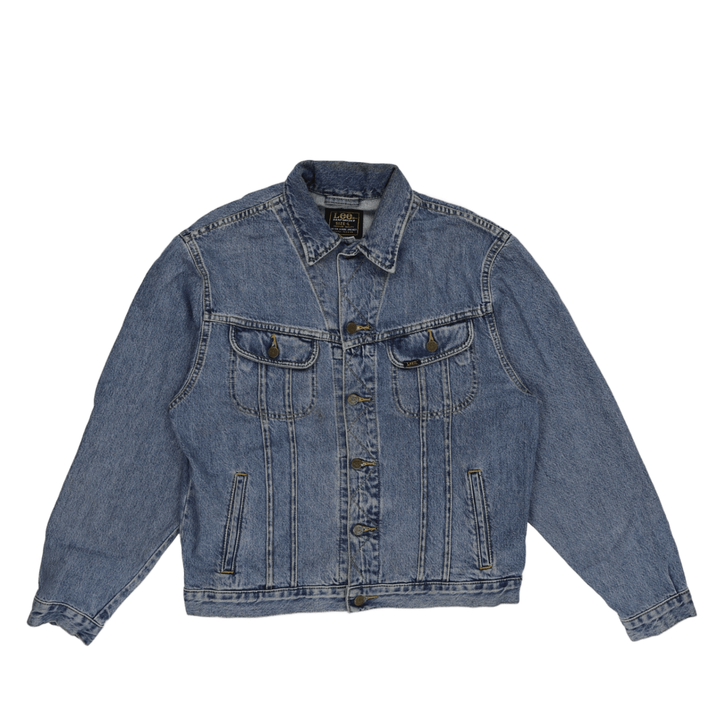 Lee Vintage Denim Jacket Blue Large Cotton Denim