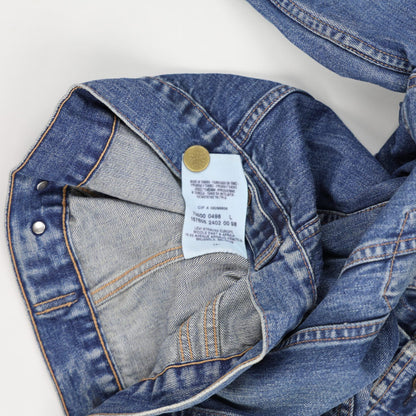 Levi's Vintage 70500 Blue Denim Trucker Jacket Large 100% Cotton