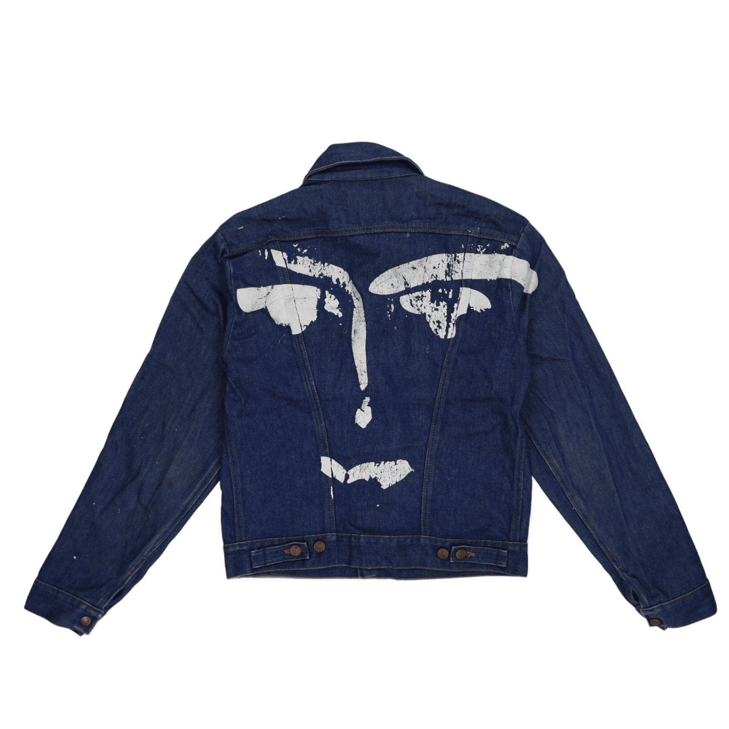 Vintage Wrangler Denim Jacket Blue Size 38 100 Cotton Denim Collared