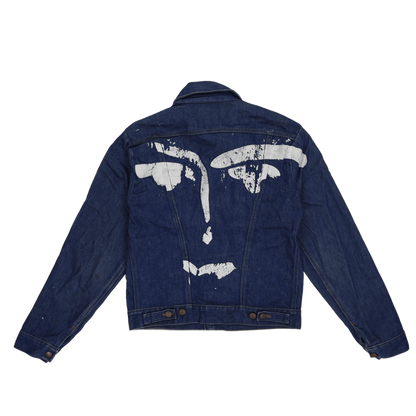 Vintage Wrangler Denim Jacket Blue Size 38 100 Cotton Denim Collared